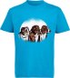 Preview: i214 Kinder Hunde T-Shirt aqua blau