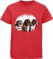 Preview: i214 Kinder Hunde T-Shirt rot