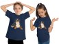 Preview: i218 Kinder Hunde T-Shirt navy blau