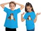 Preview: i218 Kinder Hunde T-Shirt aqua blau