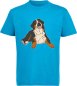 Preview: i218 Kinder Hunde T-Shirt aqua blau