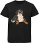 Preview: i218 Kinder Hunde T-Shirt schwarz