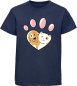 Preview: i223 Kinder Hunde T-Shirt navy blau