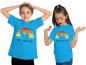 Preview: i236 Kinder Hunde T-Shirt aqua blau
