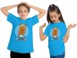 Preview: i239 Kinder Skater Hunde T-Shirt aqua blau