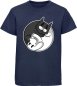 Preview: i240 Kinder Hunde T-Shirt navy blau