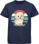 Preview: i242 Kinder Hunde T-Shirt navy blau