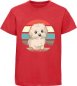 Preview: i242 Kinder Hunde T-Shirt rot