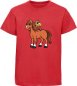 Preview: i251 Kinder Pferde T-Shirt rot