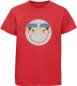 Preview: i296 Kinder Smiley T-Shirt rot