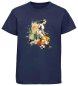 Preview: i474 Kinder Fussball T-Shirt navy blau