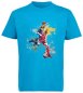 Preview: i478 Kinder Fussball T-Shirt aqua blau
