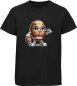 Preview: i496 Kinder American Football T-Shirt schwarz