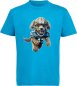 Preview: i498 Kinder American Football T-Shirt aqua blau