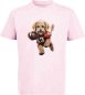 Preview: i499 Kinder American Football T-Shirt rosa