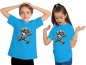 Preview: i500 Kinder American Football T-Shirt aqua blau