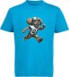Preview: i500 Kinder American Football T-Shirt aqua blau