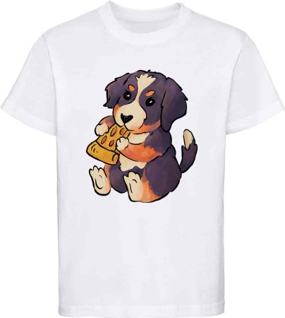 i219 Kinder Hunde T-Shirt weiss