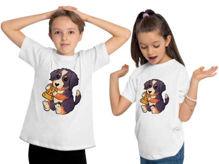 i219 Kinder Hunde T-Shirt weiss