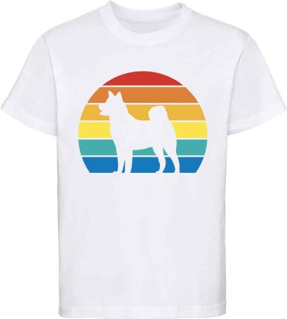 i236 Kinder Hunde T-Shirt weiss