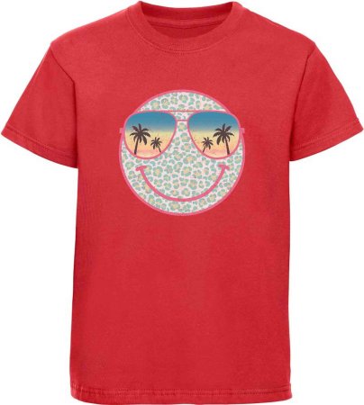 i296 Kinder Smiley T-Shirt rot