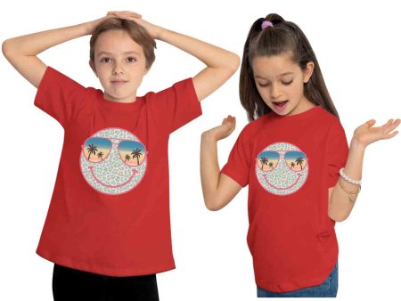 i296 Kinder Smiley T-Shirt rot