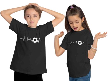 i462 Kinder Fussball T-Shirt schwarz