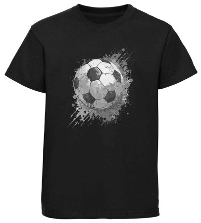 i480 Kinder Fussball T-Shirt schwarz