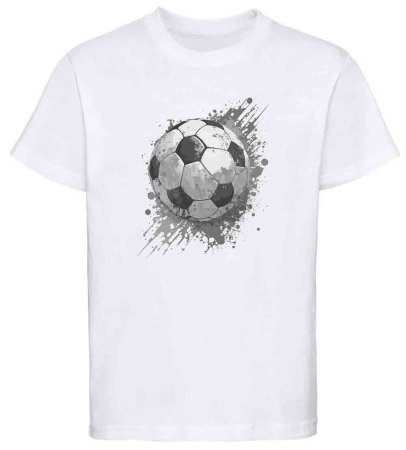 i480 Kinder Fussball T-Shirt weiss