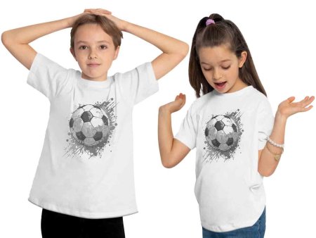 i480 Kinder Fussball T-Shirt weiss