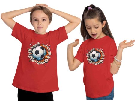 i483 Kinder American Football T-Shirt rot