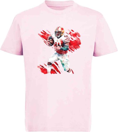 i489 Kinder American Football T-Shirt rosa