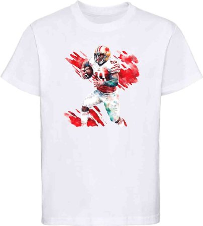 i489 Kinder American Football T-Shirt weiss