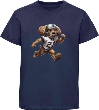 i500 Kinder American Football T-Shirt navy blau