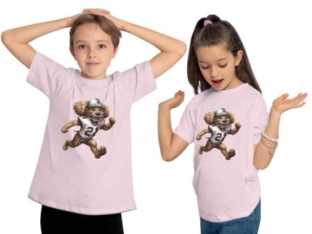 i500 Kinder American Football T-Shirt rosa