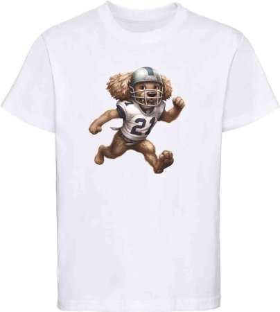 i500 Kinder American Football T-Shirt weiss