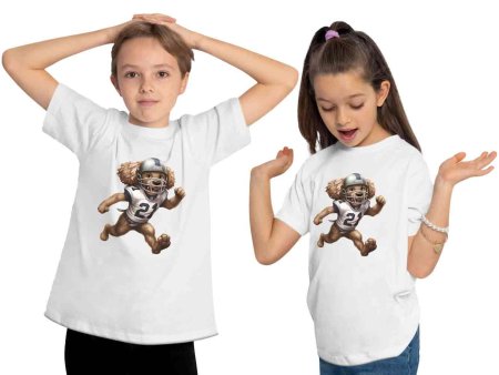 i500 Kinder American Football T-Shirt weiss