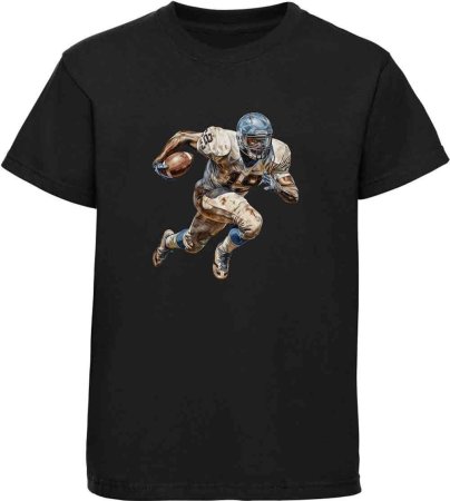 i505 Kinder American Football T-Shirt schwarz