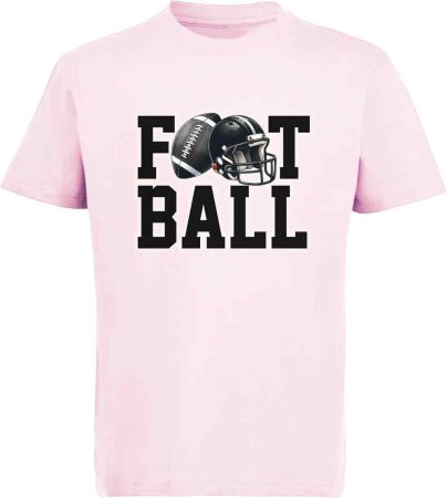i509 Kinder American Football T-Shirt pink