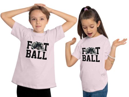 i509 Kinder American Football T-Shirt pink