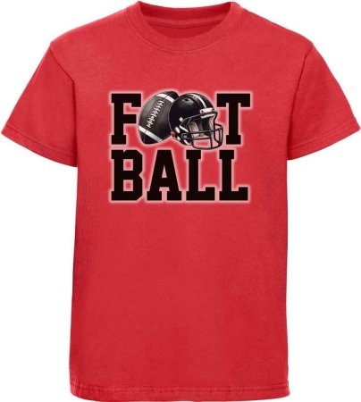 i509 Kinder American Football T-Shirt rot