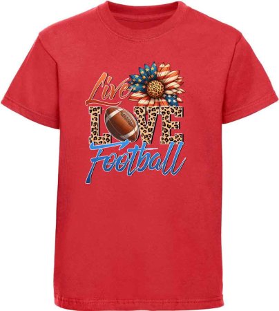 i510 Kinder American Football T-Shirt rot
