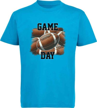 i512 Kinder American Football T-Shirt aqua blau