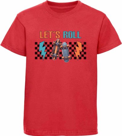 i531 Kinder Skater T-Shirt rot