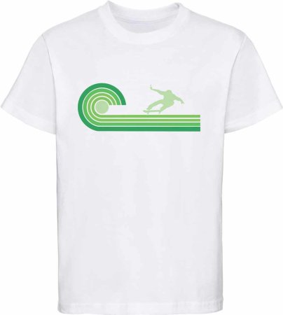 i545 Kinder Skater T-Shirt weiss