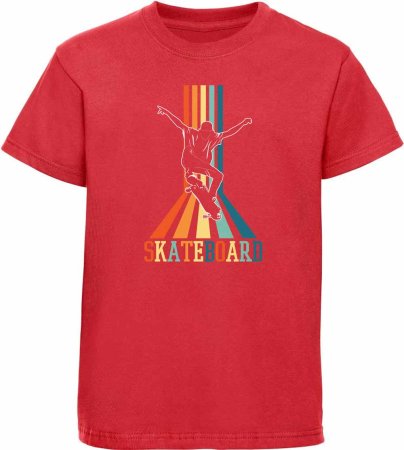 i547 Kinder Skater T-Shirt rot