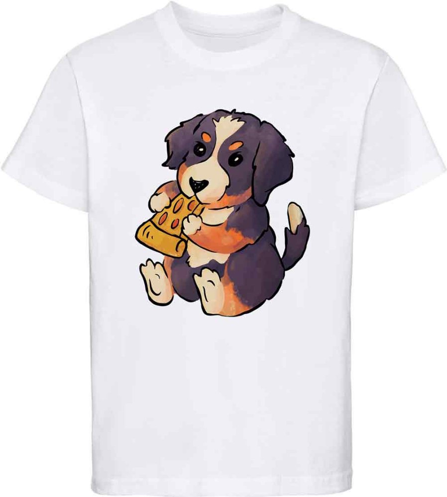 i219 Kinder Hunde T-Shirt weiss