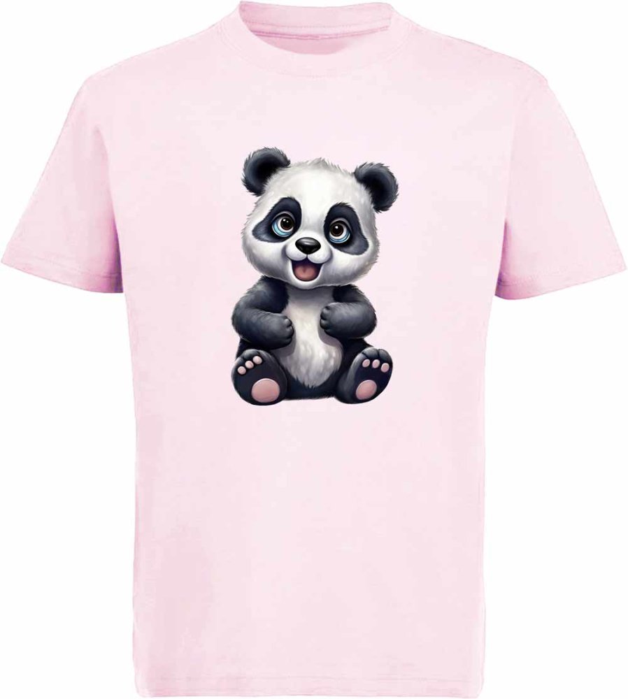 i264 Kinder Wildtier T-Shirt rosa