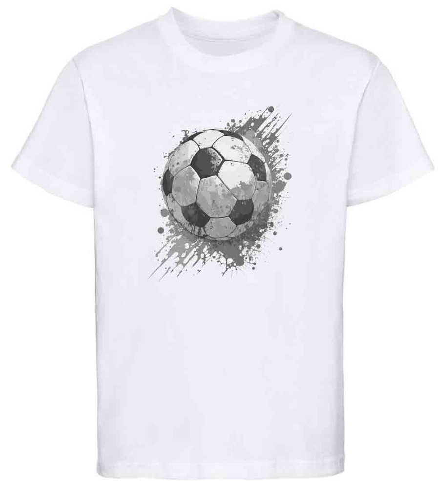 i480 Kinder Fussball T-Shirt weiss
