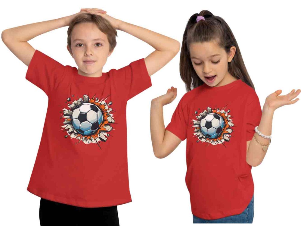 i483 Kinder American Football T-Shirt rot